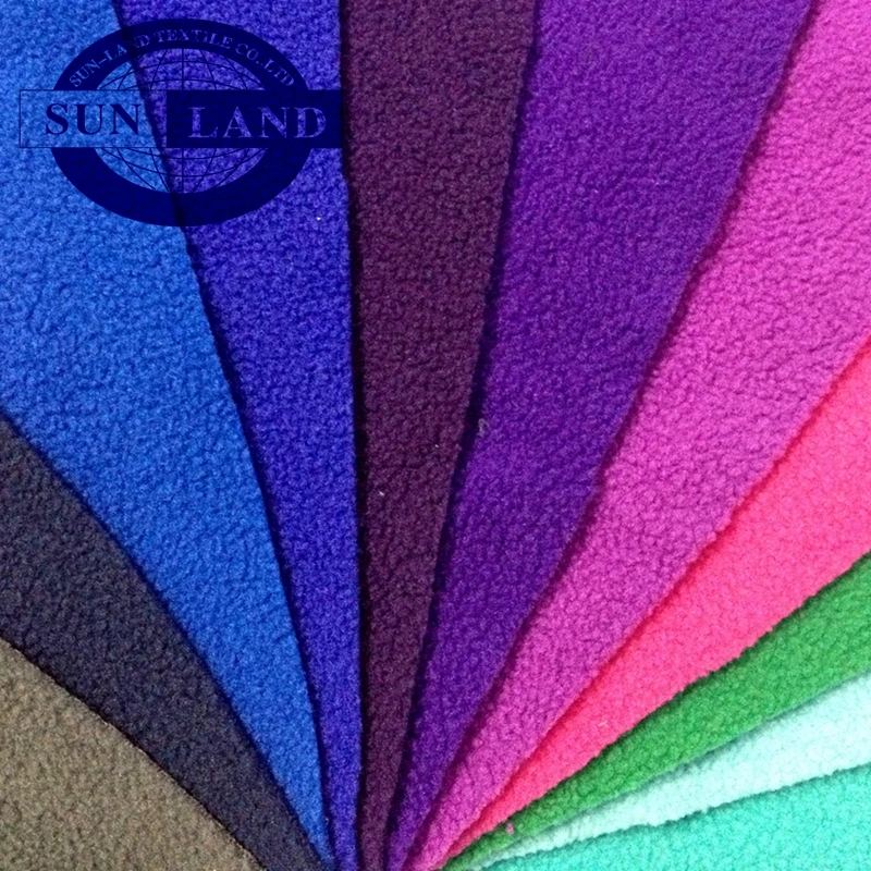 Glue Bonded Polyester Ribana And Polar Fleece Fabric For Winter Jacket