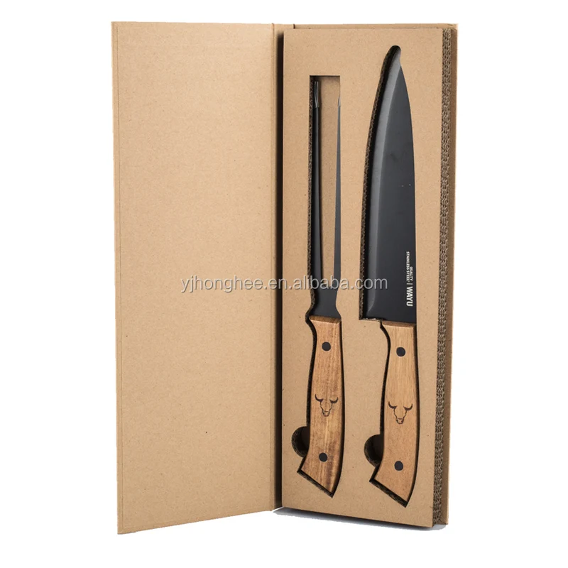 Kitchen knife set with fork