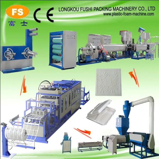 Full automatic PS foam fast food box making machine 