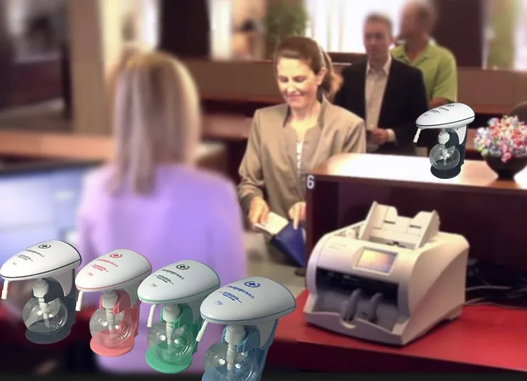 Liquid foam spray automatic liquid soap dispenser