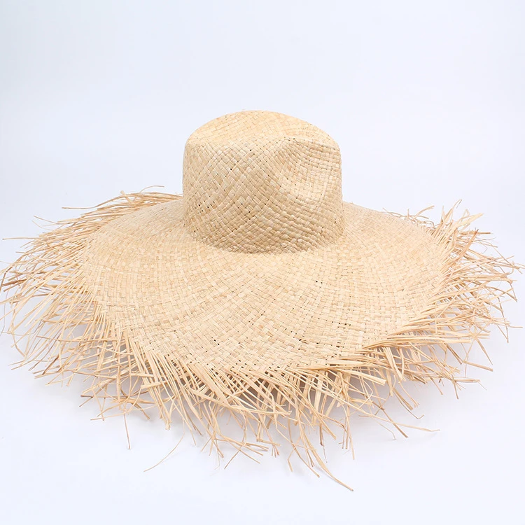 CULATER® Donne di Estate Grande Bordo Largo Pieghevole Floscio Cappello della Spiaggia del Sole della Paglia della Protezione del Cappello 