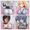 2016 new version Japanese anime 3d mouse pad wristbands Cartoon Creative sexy mouse pad Chest mouse
