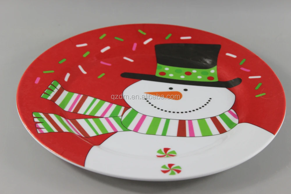 Christmas Melamine Plates And Dishes 11 Inch