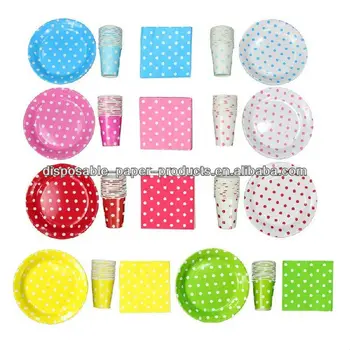 Polka Dot Themed Party Supplies Party Themes Dots And Stripes Birthday ...