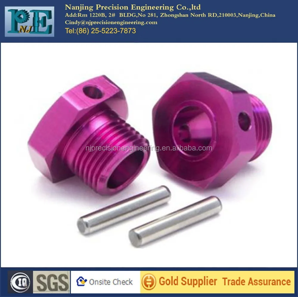 Custom Cnc Aluminum Screw Bushing With Dowel Pin Buy Screw Bushing