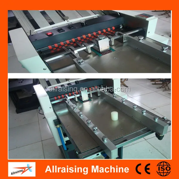 Cross Fold Available Used Paper Bag Folding Machine For Sale With Ce