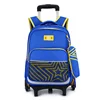 Kids removable school bag with trolley,wheeled printing backpack for climbing stairs