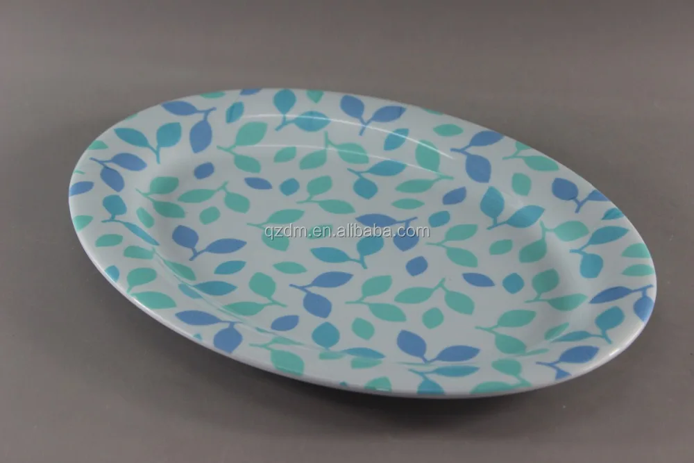 30x22.5cm Melamine Oval Plate,Oval Plastic Serving Platter