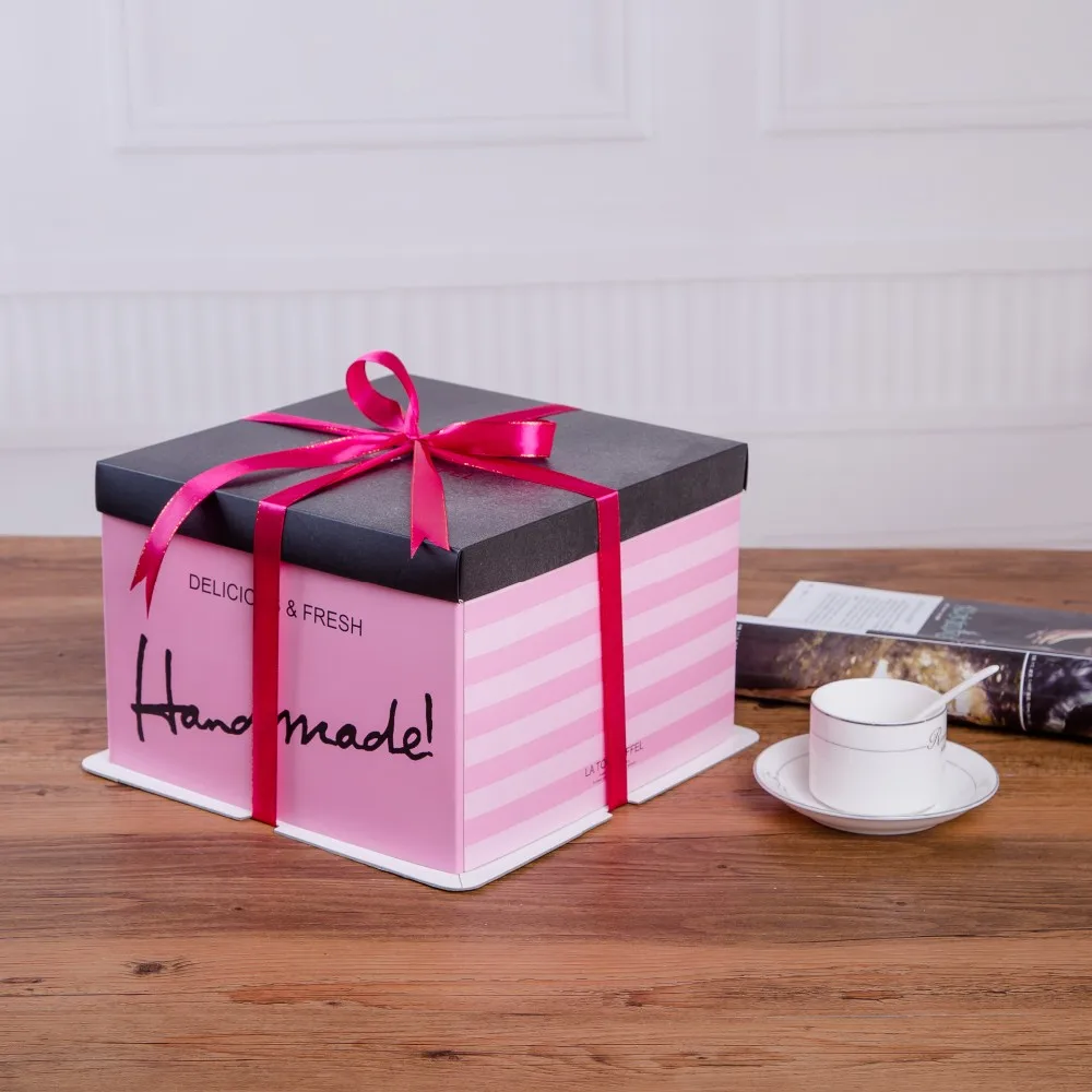 Custom Design Romantic Pink Wedding Cake Boxes Buy Desgin Wedding