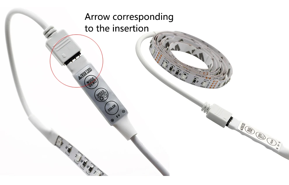 5V SMD2835 USB rgb LED strip light with low price