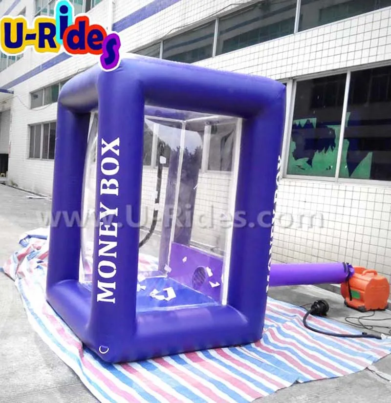 the range material pvc Cash Inflatable Grab Box/inflatable Money Booth,Cash