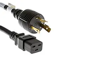 15A//250V IEC C14 to L6-20R Power Cord IBX-8810-01M 1 Foot 14//3 SJT