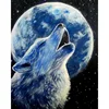 special shaped cartoon diamond painting wolf