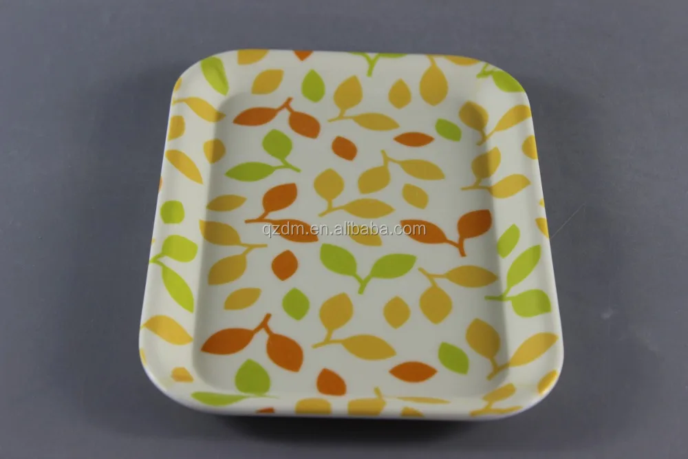 8.5 Inch Melamine Small Candy Tray,Square Dessert Tray