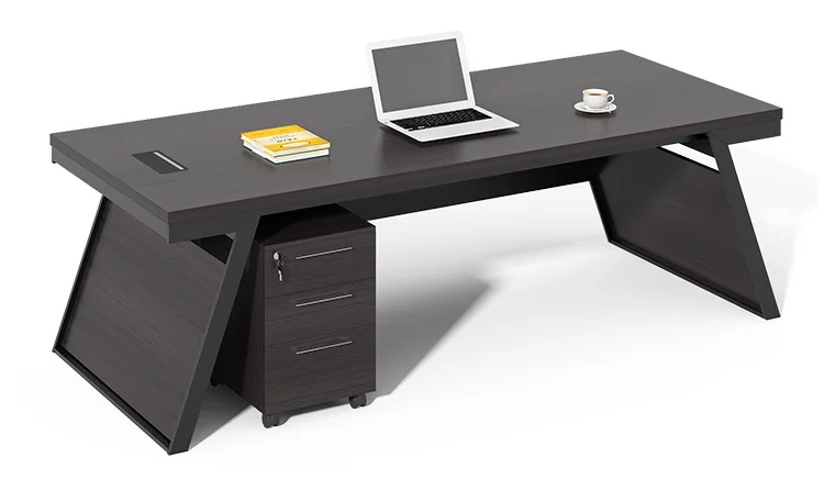 office furniture modern luxury large white wood ceo executive desk set