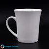 Hot sale Liling factory trumpet cheap new bone china mug cup ceramic coffee