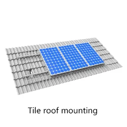 Pv solar panel tile roof aluminum mount/bracket/racking system