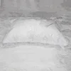 Soft White Quilting Patchwork Comforter Sets Velvet Bedding