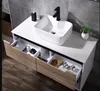 Hotel use artificial marble stone vanity top high grade solid surface make up table surface