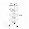 Detachable Portable Metal Wire 3 tier Fruit Basket Stand