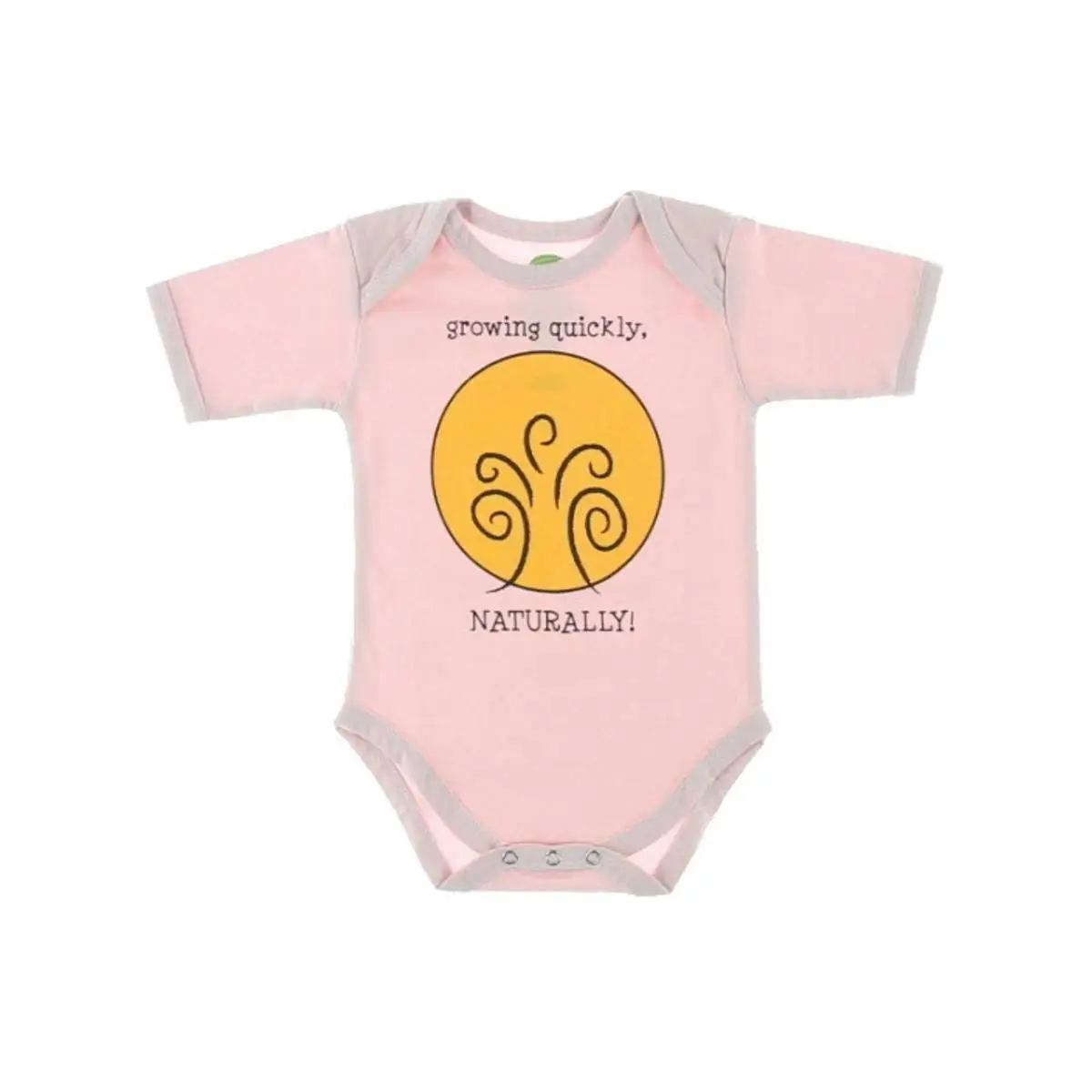 The Green Creation Organic Cotton Growing Quickly Bodysuit Pink 6-12 MO