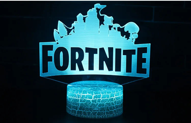 game series 3d table lamp fortnite night colorful touch led night light - night light fortnite