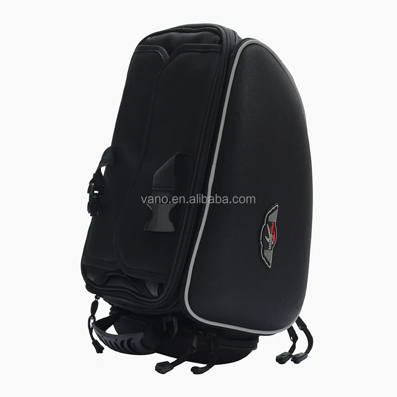 Waterproof combo PU/PVC motorcycle tank bag saddle bag with side pockets