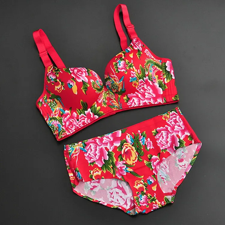 2016 new hot fashion first grade jacquard mesh bra brief sets