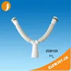 (GJ-ZDB123 ) double head flexible tube Basin Sink Hose Drain Flexible Waste Pipe