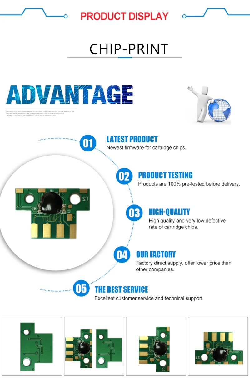 Premium Quality Cs 317 Chips Lexmark Universal Chip Resetter Cs 317 For