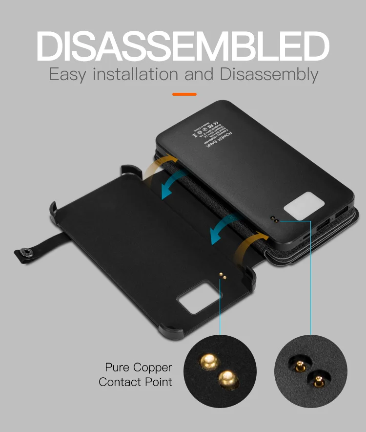 thumbnail image 2 of Premiumwire 10000mAh Solar Power Bank - Dual USB Portable Charger For Cell Phones (2022 Model) 2 of 4