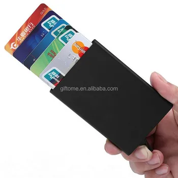automatic business card holder metal credit card holder rfid blocking aluminium slim id card wallet for - Business Card Wallet automatic business card holder metal credit card holder rfid blocking aluminium slim id card wallet for - Business Card Wallet