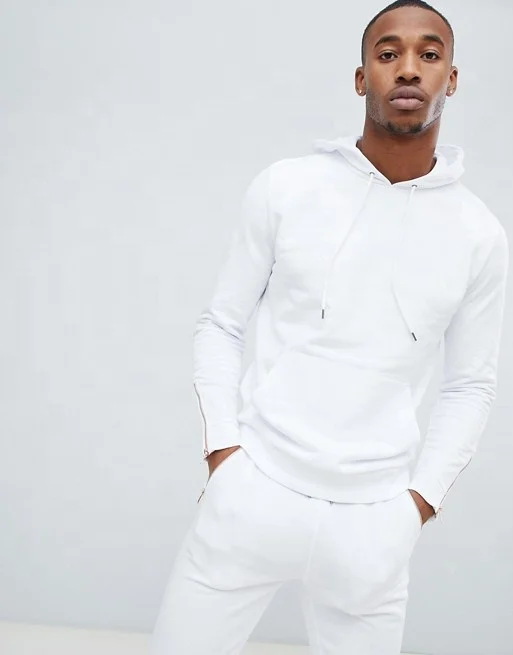 white jogger suit