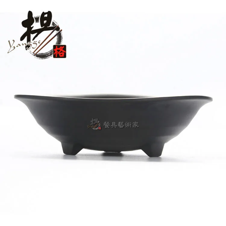 melamine rounded non spill food bowl