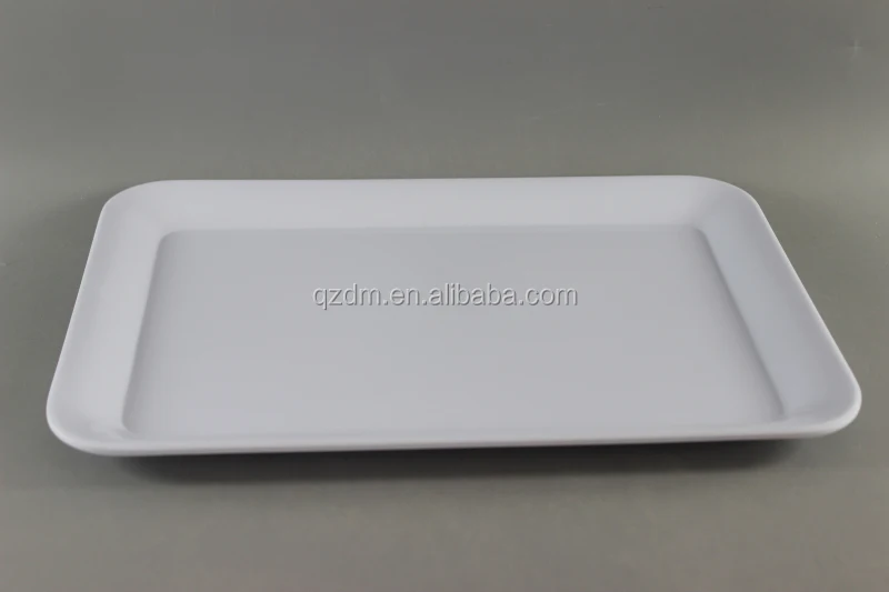 Melamine White Tray Plastic Servring Tray