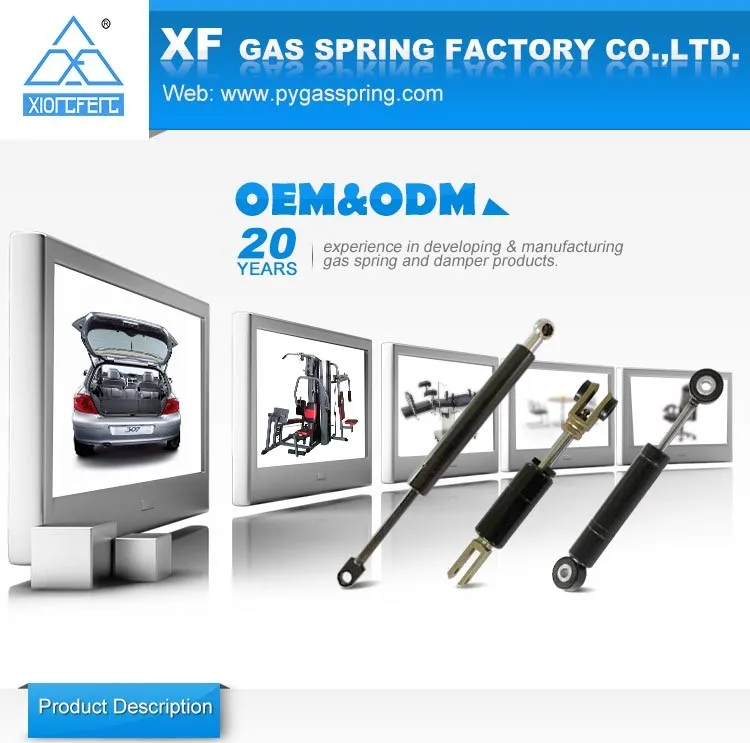 Factory Custom Adjustable Gas Strut With Cable Steel Locking Gas Lift