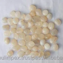 Cream Colored Dyed Pebble Stones For Decoration Buy Color Stone