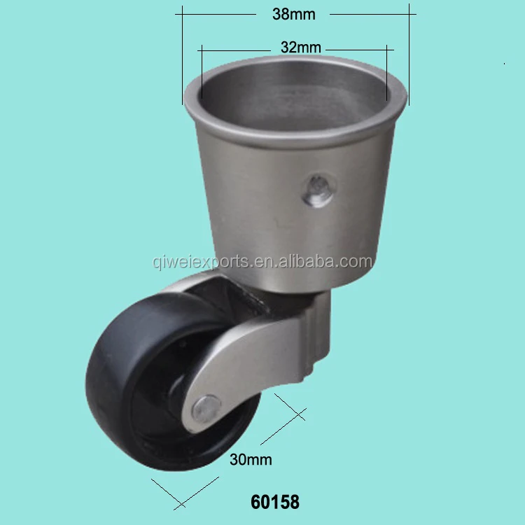 60158 matt nickle brass casters with plastic wheel.jpg