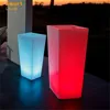 made in china outdoor remoto control led flower vase light flower pot high tech product,led fiber optic centerpiece