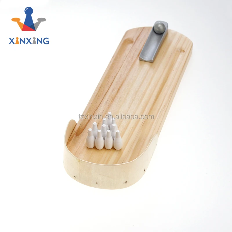 Mini Bowling Game,Mini Wooden Desktop Bowling Game Mini Tabletop