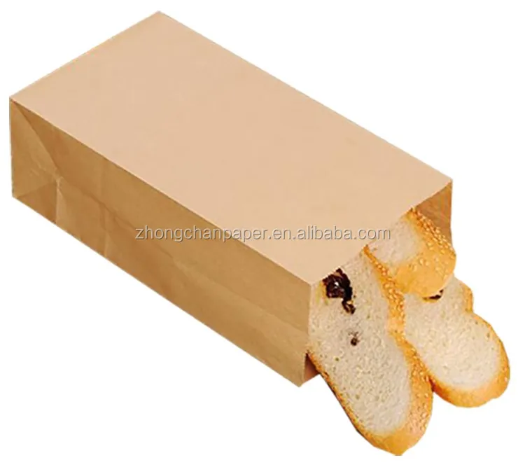70gsm Pe Coated Waterproof Kraft Brown Paper Bag Without Handle For
