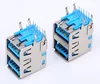 Double USB A TYPE 4Pin right angle usb connector pro-environment