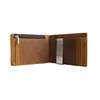 ISO9001 certificate factory directly supply crazy horse leather custom vintage slim wallet men's wallet genuine leather wallet