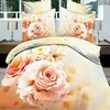 Yellow flowers cotton woven quilted thin bedspread