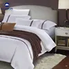 100% cotton simple style hotel bedding sets, cotton luxury white four seasons hotel bedding