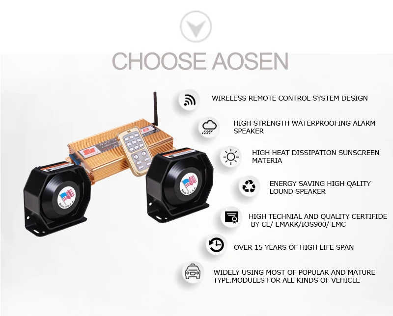 200W SIREN SPEAKER WIRELESS REMOTE EMERGANCY SYSTEM - YAC Auctions - View #10