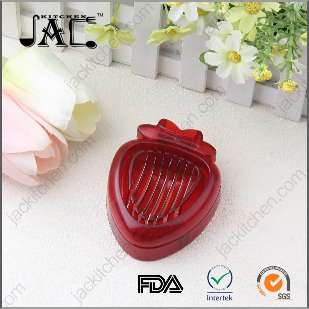 New Plastic Strawberry Egg Slicer for Cake Salad and Dessert