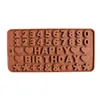Number Letters Shaped Silicone Mold Chocolate Mould Decorating DIY Kitchenware Bakeware