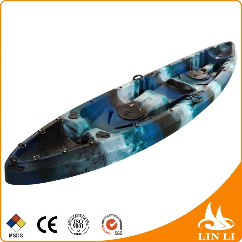 Wholesale plastic double kayak for adult and child family kayak 