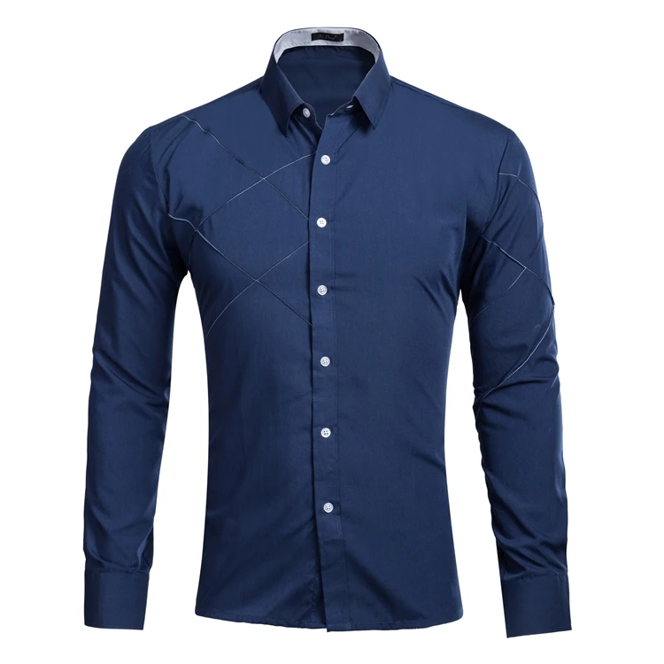 25gd017 Wholesale Different Solid Color Shirts Model Western Men Casual ...